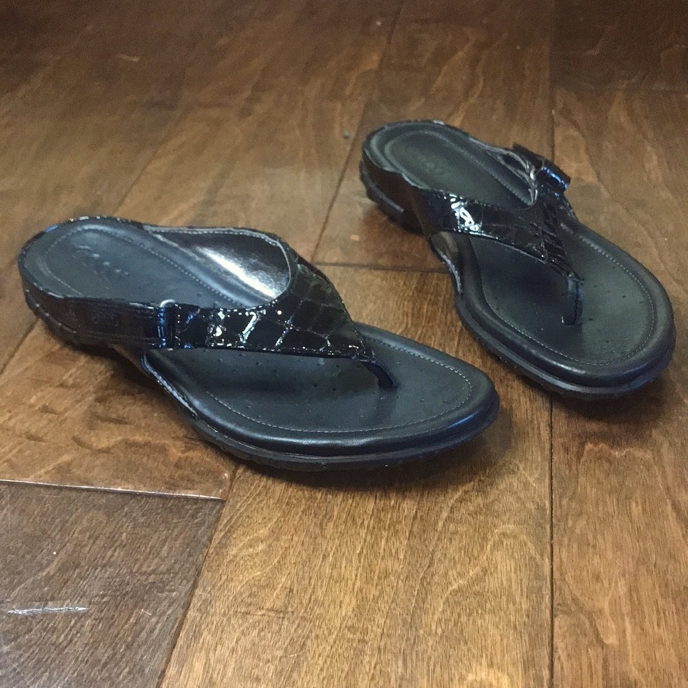 Ecco patent leather sandal, size 7.5